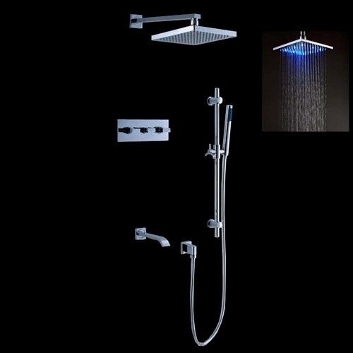 BRIO LED WALL MOUNT RAIN SHOWER SYSTEM